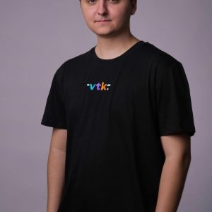 Vítek VTK tričko černé s výšivkou